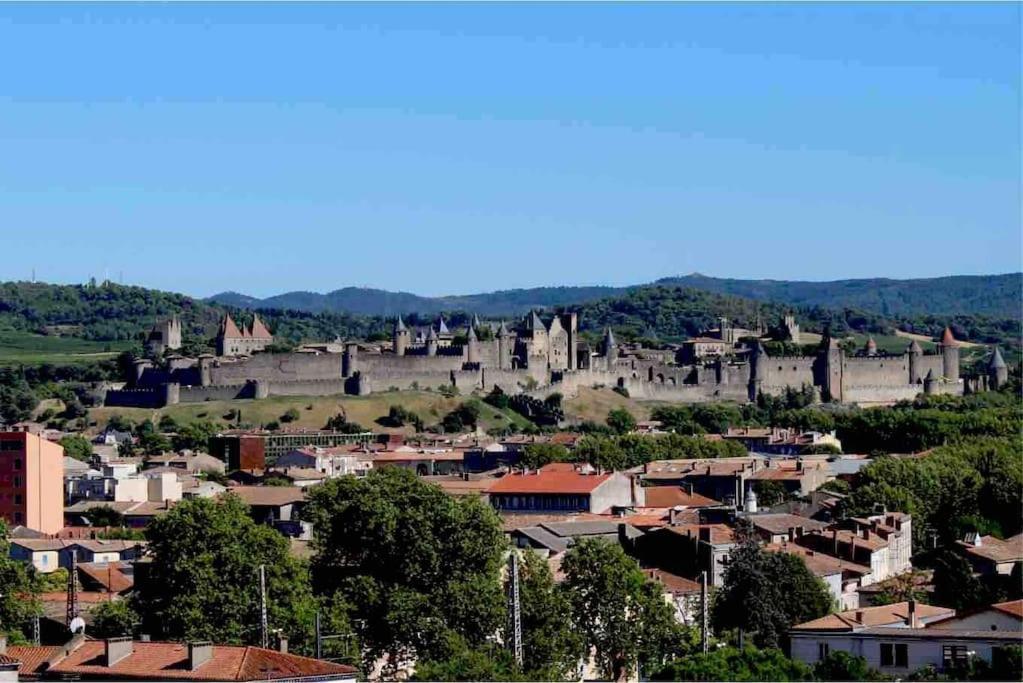 Studio Avec Parking Vue Sur La Cite De Carcassonne Exterior photo